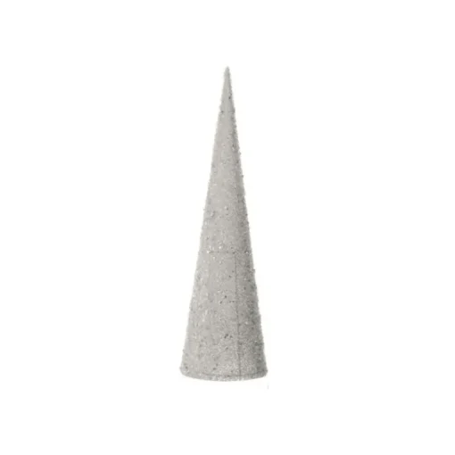 Small sequined silver Christmas tree, 24"