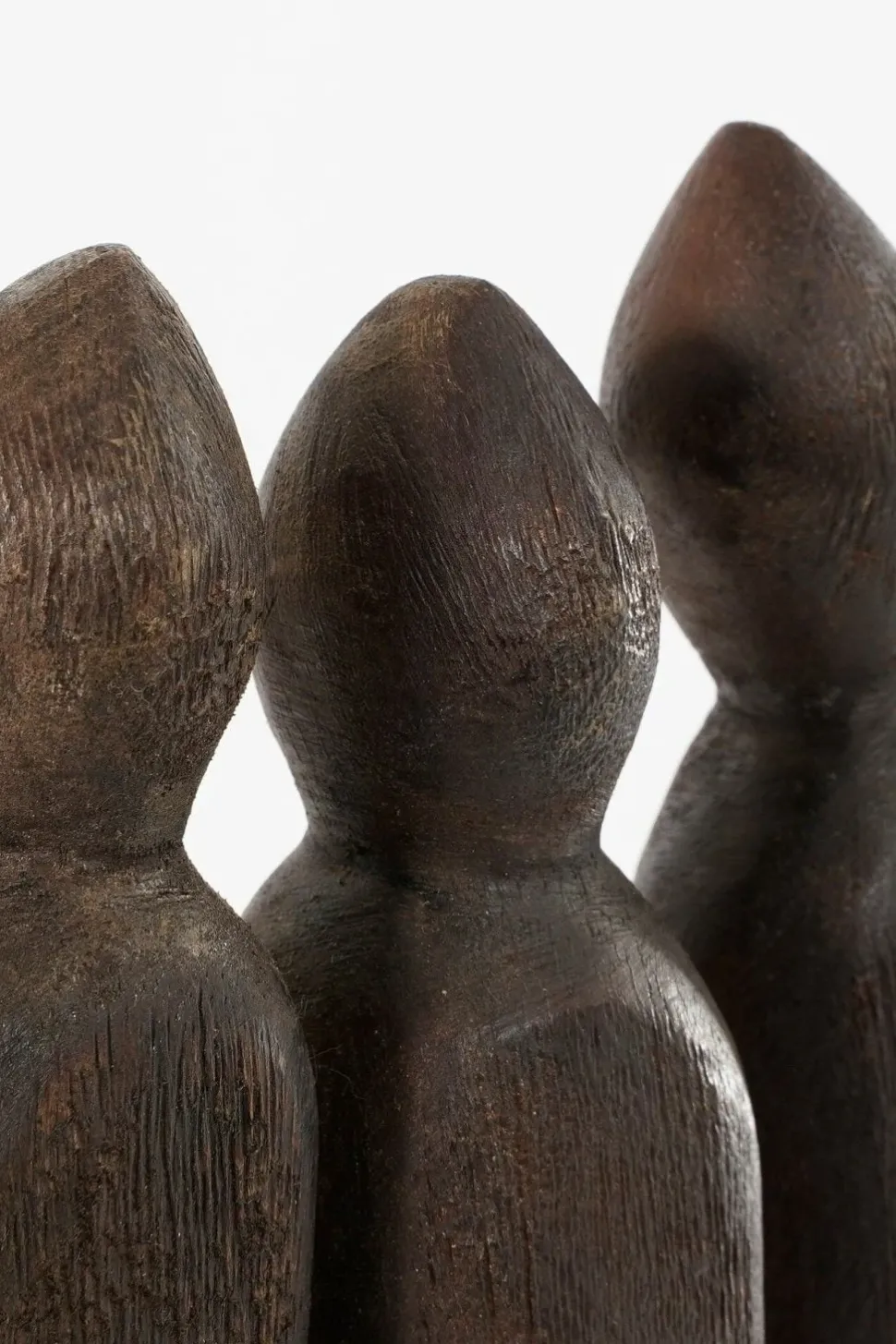 Statue of 3 silhouettes in 100% FSC-certified wood, 13,5"