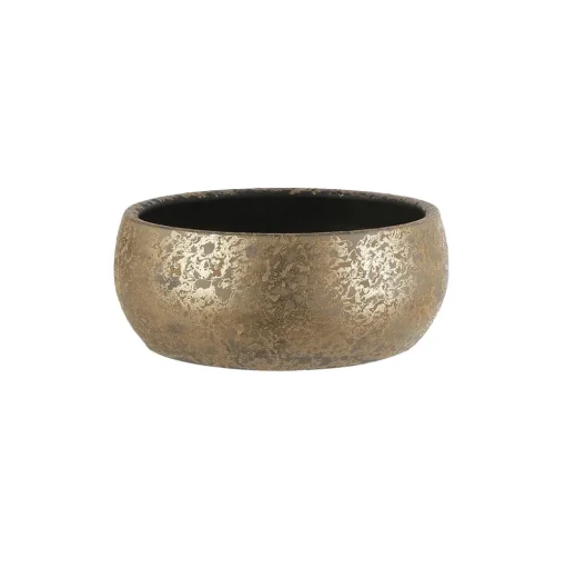 Terracotta gold bowl, 6 x 14,5"