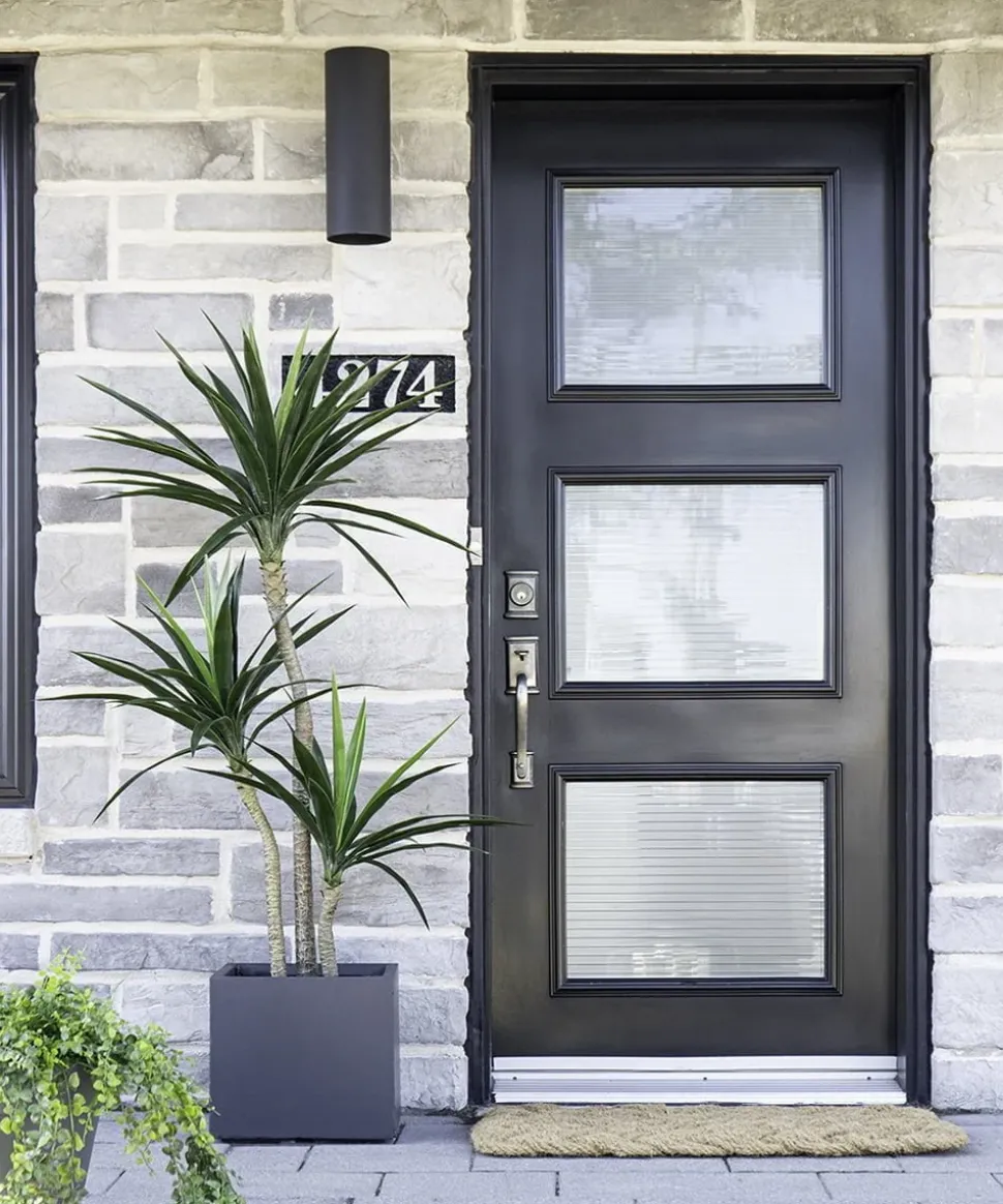 Three-trunk yucca artificial outdoor plant, 60"