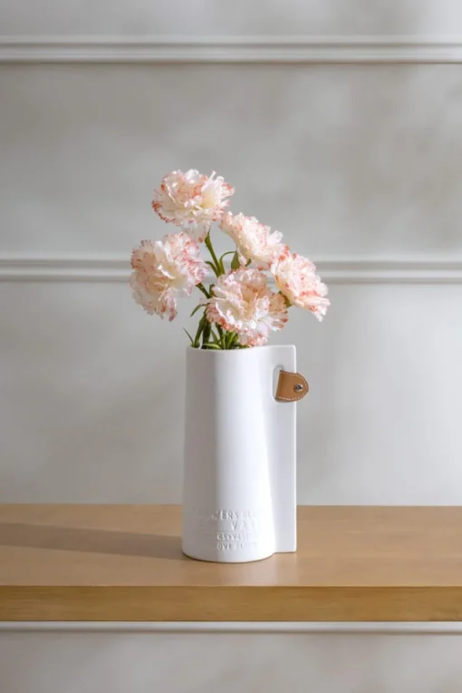 Vase décoratif uni en dolomite, 9,5 x 5″