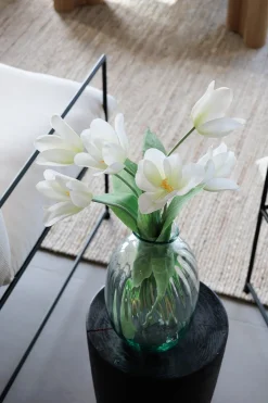 Vase soliflore en verre recyclé, 11,5 x 7″